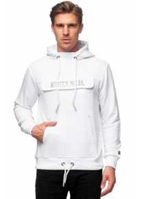 Rusty Neal Herren Kapuzensweatshirt "Hoodie", weiß, casual, Gr. XXXL, bedruckt, 70% Baumwolle, 30% Polyester, Sweatshirts, mit Kapuze