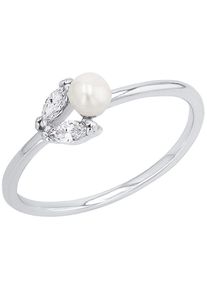 Amor Damen Fingerring "2037247/-48/-49/-50/-51", 52, Silber 925 (Sterlingsilber)-Perlen, 1,5mm, weiß, Silber 925 (Sterlingsilber), Perlen,
