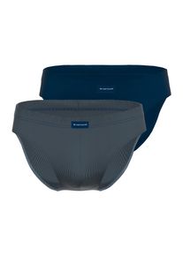 Tom Tailor Herren Minislip "Kentucky", Gr. 5, blau, Single Jersey, Obermaterial: 95% Baumwolle, 5% Elasthan, gestreift, unifarben, Unterhosen, mit