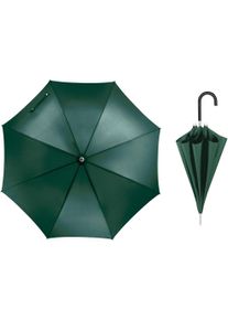 Euroschirm Stockregenschirm "Kompliment, dunkelgrün", grün, Bezug: 100% Polyester, uni, Regenschirme, mit bedienungsfreundlichem, tastenlosen Schieber