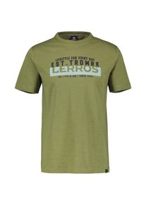 Lerros Herren T-Shirt "Lerros T-Shirt mit Brustprint, unifarben", grün, Gr. 6XL, 100% Baumwolle, Shirts
