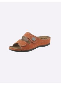 Franken Schuhe FRANKEN-SCHUHE Damen Pantolette, Gr. 36, braun, Lederimitat, sportlich, Schuhe