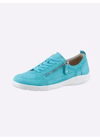Caprice Damen Sneaker, Gr. 38, blau, Veloursleder, sportlich, Schuhe