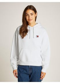 Tommy Jeans Damen Hoodie "TJW BXY BADGE HOODIE EXT", beige, casual, Gr. XL, unifarben, Sweatware, Obermaterial: 100% Baumwolle, Sweatshirts, mit