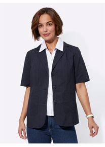Classic Basics Damen Blusenblazer "Blusenblazer", blau, Gr. 38, 100% Polyester, Blazer