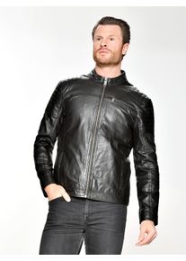 Maze Herren Lederjacke "51Rocha", schwarz, Gr. L, Obermaterial: 100% Lammleder / Futter: 100% Baumwolle / Ärmelfutter: 100% Polyester, Jacken
