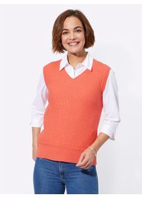 Classic Basics Damen Pullunder "Pullunder", orange, Gr. 38, unifarben, 100% Polyacryl, Pullover
