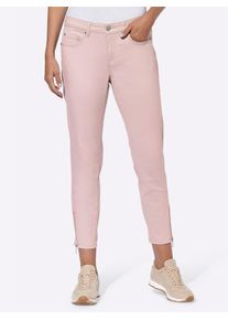 Heine Damen Bequeme Jeans, beige, Gr. 46, unifarben, 98% Baumwolle, 2% Elasthan, Jeans