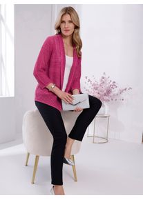Classic Basics Damen Cardigan, pink, Gr. 40, unifarben, 80% Polyacryl, 20% Polyester, Strickjacken
