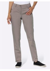 COSMA Damen Bequeme Jeans, grau, Gr. 19, unifarben, 98% Baumwolle, 2% Elasthan, Jeans