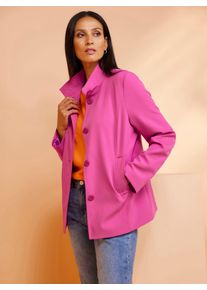 Heine Damen Langjacke, pink, Gr. 46, unifarben, 90% Polyester, 10% Elasthan, Jacken