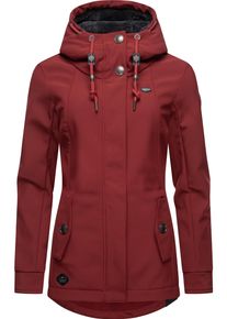 Ragwear Damen Softshelljacke "Monadde Softshell", rot, casual, Gr. M, Obermaterial: 97% Polyester, 3% Elasthan, Innenfutter 100% Polyester, Jacken,