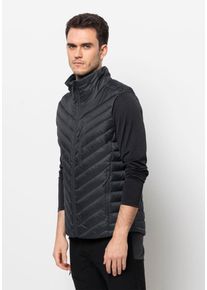 Jack Wolfskin Herren Daunenweste "PASSAMANI DOWN VEST M", grau, Gr. S, OBERSTOFF 100% POLYAMID FUTTER 100% POLYESTER 1. FÜLLUNG 90% WEIßE