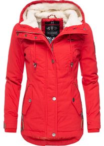 Marikoo Damen Winterjacke "Bikoo", rot, modisch, Gr. M, Oberstoff: 100% Baumwolle, Futter: 100% Polyester, Wattierung: 100% Polyester, Ärmelfutter: