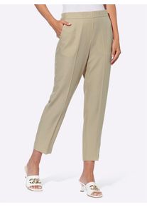 Heine Damen Webhose, braun, Gr. 46, unifarben, 87% Viskose, 13% Polyamid, Hosen
