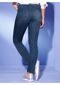 CRÉATION L CREATION L Damen 5-Pocket-Jeans, blau, Gr. 36, unifarben, 56% Baumwolle, 19% Polyester, 14% Lyocell, 10% Viskose, 1% Elasthan, Jeans