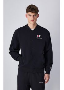 Champion Herren Sweatshirt "Bomber Sweatshirt", schwarz, sportlich, Gr. M, Obermaterial: 70% Baumwolle, 30% Polyester, Sweatshirts