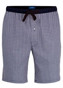Tom Tailor Herren Bermudas "Dakota", Gr. 48, blau, Popeline, Obermaterial: 100% Baumwolle, kariert, casual, Hosen, mit cooler Knopfleiste und