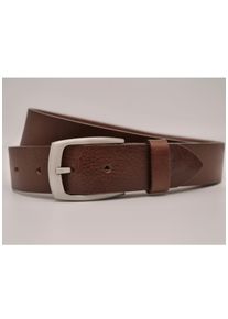 AnnaMatoni Damen Ledergürtel, braun, casual, Gr. 85, Rindsleder, Gürtel, mit silbener Schließe