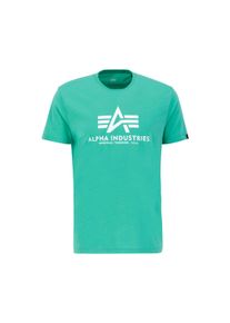 Herren T-Shirt "Alpha Industries Men - T-Shirts Basic T-Shirt", grün, Gr. S, Alpha Industries, Obermaterial: 100% Baumwolle, Shirts