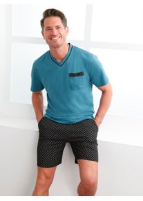 wäschepur WÄSCHEPUR Herren Shorty, Gr. 44, schwarz, 100% Baumwolle, Homewear-Sets