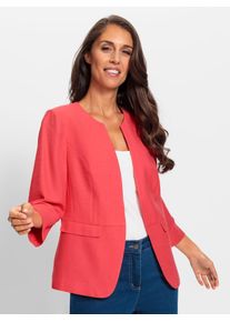 Heine Damen Jackenblazer "Blazer", rot, Gr. 38, 87% Viskose, 13% Polyamid, Blazer