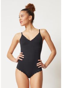 Skiny Damen Body, schwarz, feminin, Gr. 42, unifarben, Obermaterial: 72% Polyamid, 28% Elasthan, Bodies, nahtlose Unterwäsche