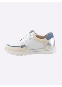 Caprice Damen Sneaker, Gr. 42, blau, Glattleder, Veloursleder, sportlich, Schuhe
