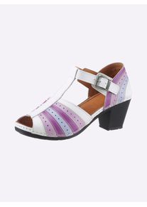 Gemini Damen Sandalette, Gr. 36, weiß, Glattleder, sportlich, Schuhe