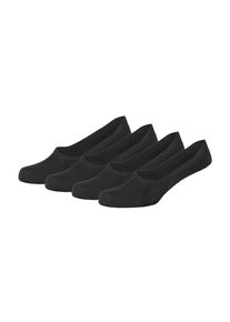 s.Oliver Damen Füßlinge "Füßlinge 4er Pack", Gr. 39, schwarz, 92% Polyamid 8% Elasthan, uni, Socken