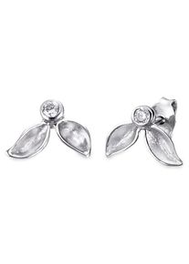 Bruno Banani Damen Paar Ohrstecker "Schmuck Geschenk Silber 925 Ohrschmuck Ohrringe Blatt", Silber 925 (Sterlingsilber), silber, Silber 925