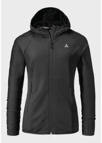 Schöffel SCHÖFFEL Damen Fleecejacke "Hiking Fleece Hoody Style Cascata WMS", schwarz, sportlich, Gr. 34, Oberstoff: 94% Polyester 6% Elasthan, Jacken