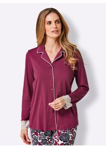 wäschepur WÄSCHEPUR Damen Schlafanzug, Gr. 36, lila, 50% Baumwolle, 50% Modal, Homewear-Sets