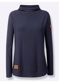 Casual Looks Damen Strickpullover "Pullover", blau, Gr. 38, unifarben, 100% Baumwolle, Pullover