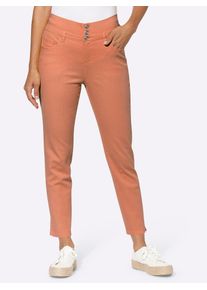 Inspirationen Damen 7/8-Jeans, orange, Gr. 36, unifarben, 98% Baumwolle, 2% Elasthan, Jeans