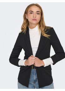 Only Damen Kurzblazer "ONLCAROLINA-DIANA LIFE BLAZER CC TLR RP", schwarz, modisch, Gr. 34, unifarben, Web, Obermaterial: 98% Polyester, 2% Elasthan,