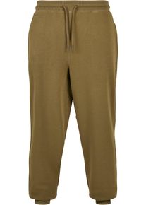 Urban Classics Herren Stoffhose "Urban Classics Herren Basic Sweatpants", grün, Gr. S, unifarben, 80% Baumwolle, 20% Polyester, Hosen