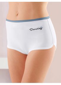 wäschepur WÄSCHEPUR Damen Hipster, Gr. 36, weiß, 95% Baumwolle, 5% Elasthan, Unterhosen