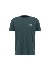Herren T-Shirt "Alpha Industries Men - T-Shirts Basic T Small Logo", blau, Gr. S, Alpha Industries, Obermaterial: 100% Baumwolle, Shirts