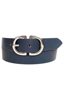 AnnaMatoni Damen Ledergürtel, blau, elegant,feminin,klassisch, Gr. 80, Leder, Gürtel