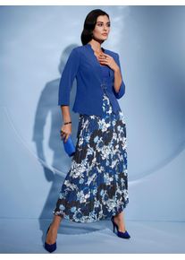 CRÉATION L CREATION L Damen Jackenblazer "Blazer", blau, Gr. 36, 63% Polyester, 34% Viskose, 3% Elasthan, Blazer