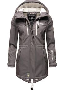 Marikoo Damen Funktionsmantel "Zimtzicke", grau, casual, Gr. S, Oberstoff: 98% Polyester, 2% Elasthan, Futter: 100% Polyester, Ärmelfutter: 100%