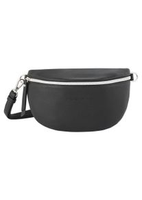 Damen Bauchtasche "Rosie", Tom Tailor Denim, schwarz, Polyurethan, Polyurethan (PU), Taschen, vielseitig tragbar, leicht genarbt mit silbernen