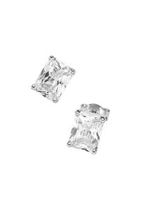 Damen Paar Ohrstecker "mit Zirkoniastein, Silber 925", Silber 925 (Sterlingsilber), weiß, Giorgio Martello MILANO, Silber 925 (Sterlingsilber),
