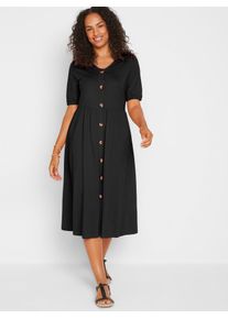 Inspirationen Damen Sommerkleid "Baumwoll-Kleid", schwarz, Gr. 40, unifarben, 100% Baumwolle, Kleider