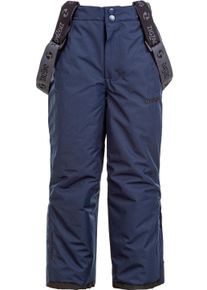 ZIGZAG Kinder Skihose "Soho", blau, casual, Gr. 128, unifarben, 88% Polyester, 12% Elasthan, Hosen, mit abnehmbaren Hosenträgern