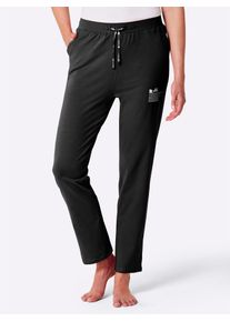 feel good Damen Jerseyhose, Gr. 36, schwarz, 95% Baumwolle, 5% Elasthan, unifarben, Hosen