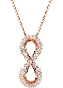 Swarovski Damen Kette mit Anhänger "Hyperbola, Unendlichkeit, 5677623", Metall, L: 45cm, rosa, Metall, Halsketten, mit Swarovski Kristall