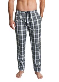 Tom Tailor Herren Pyjamahose "Dakota", Gr. 50, grün, Popeline, Obermaterial: 100% Baumwolle, kariert, casual, Hosen, mit großem Karo-Design