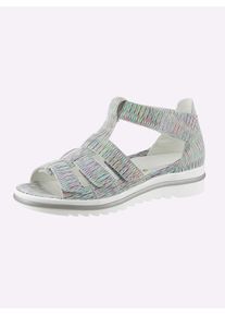 Waldläufer WALDLÄUFER Damen Sandalette, Gr. 6, bunt, Veloursleder, sportlich, Schuhe